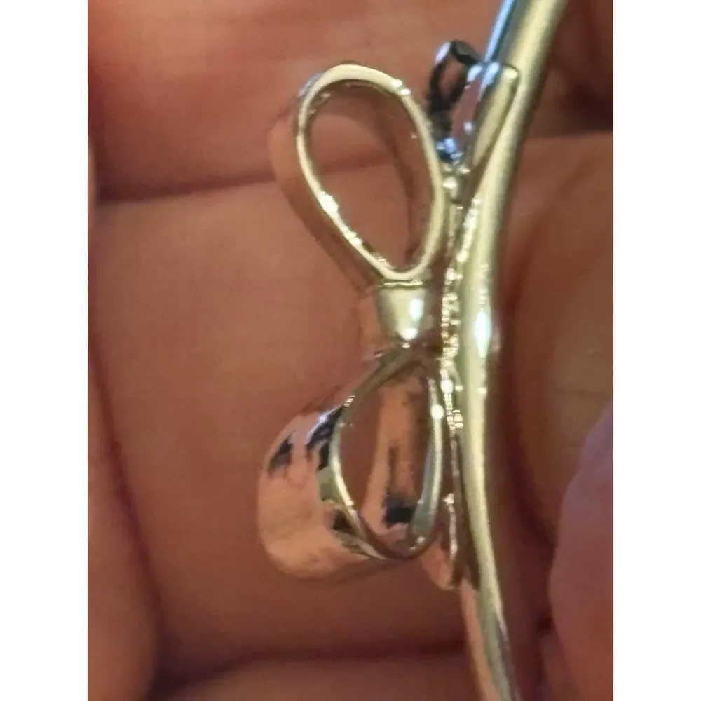 Vintage Kate Spade Bow Hinged Bangle 6.75”